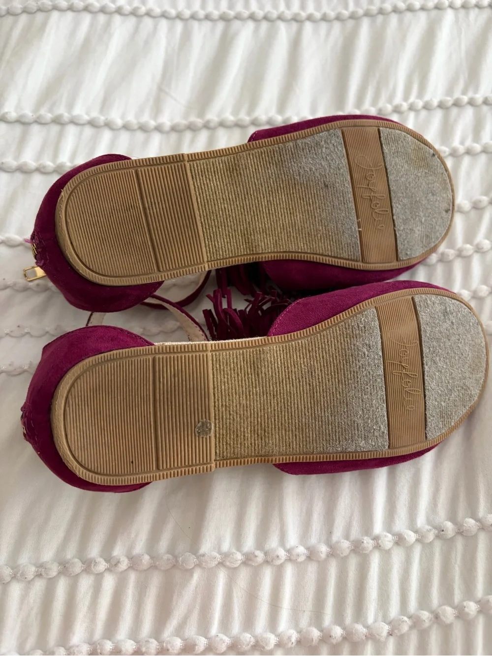Joyfolie Delia Amethyst Boho Girls fringy Sandals